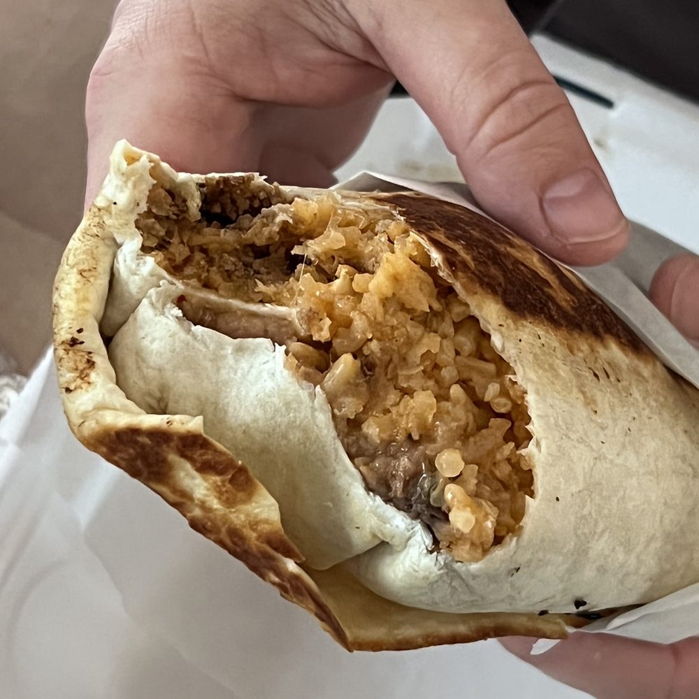 Oaxaca Mexican Food - Steak burrito with pinto beans (also has rice) - Mexican Near Me - Troy, Michigan Oaxaca Mexican Food - Steak burrito with pinto beans (also has rice) - Mexican Near Me - Troy, Michigan