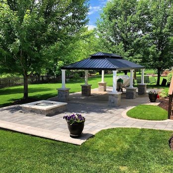 Sunny Landscaping & Pavers - a patio with a gazebo - Landscaping Near Me - Naperville, Illinois Sunny Landscaping & Pavers - a patio with a gazebo - Landscaping Near Me - Naperville, Illinois