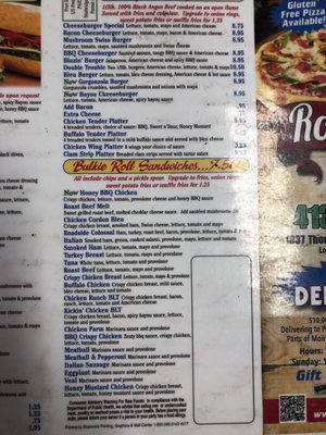Menu photo 1 Roadside Kitchen Palmer, MA