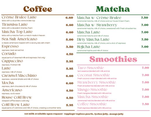Menu photo 7 Cafe Sweets Arcadia, CA