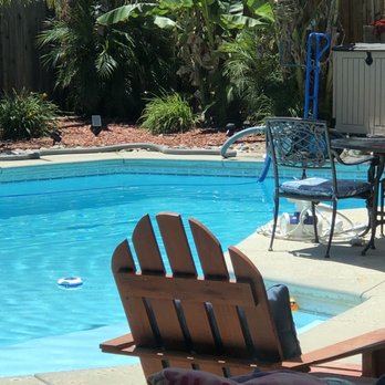 Bays Affordable Pool Tile Cleaning - Our backyard swimming pool - Pool Cleaners Near Me