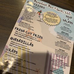 Barefoot Bar & Grill - Menu