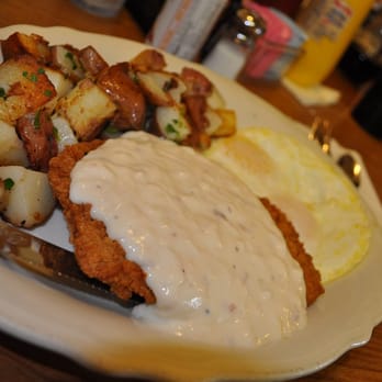 Sams Cafe - chicken fried steak with home fries n over easy eggs. JHUM!!! - Breakfast & Brunch Near Me - Half Moon Bay, California Sams Cafe - chicken fried steak with home fries n over easy eggs. JHUM!!! - Breakfast & Brunch Near Me - Half Moon Bay, California