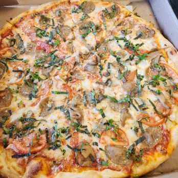 Pepperoni Grill - the margarita pizza withadded sausage and mushrooms - Italian Near Me - Southport, North Carolina Pepperoni Grill - the margarita pizza withadded sausage and mushrooms - Italian Near Me - Southport, North Carolina