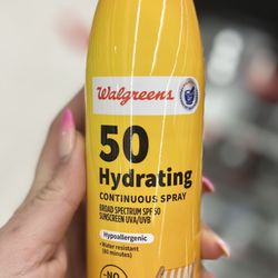 Walgreens - Walgreens Hydrating Continuous Spray Sunscreen SPF 50~ It's definitely important to keep your skin protected from the sun's rays!