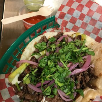 La Chilaca Taqueria - Chilaca pepper taco. The namesake. Choose the meat (steak seen here) and they add cheese. - Mexican Near Me - Toronto, Ontario La Chilaca Taqueria - Chilaca pepper taco. The namesake. Choose the meat (steak seen here) and they add cheese. - Mexican Near Me - Toronto, Ontario
