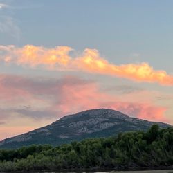 Wichita Mountains Wildlife Refuge - Mount Scott from lake Lawtonka