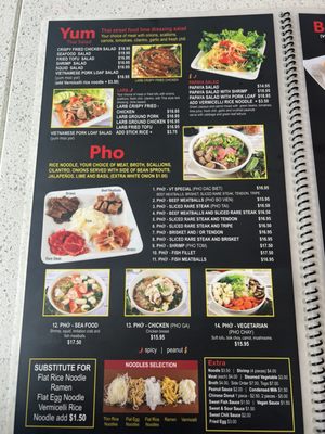 Menu photo 1 Pho VT Los Angeles, CA
