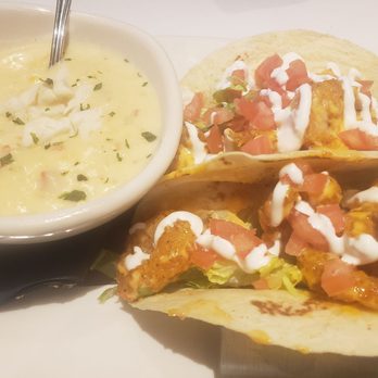 Bonefish Grill - Bang bang shrimp tacos & clam chowder. Girly liked the shrimp, didn't like the chowder because it had pork in it, which she doesn't eat. - Seafood Near Me - Schaumburg, Illinois Bonefish Grill - Bang bang shrimp tacos & clam chowder. Girly liked the shrimp, didn't like the chowder because it had pork in it, which she doesn't eat. - Seafood Near Me - Schaumburg, Illinois
