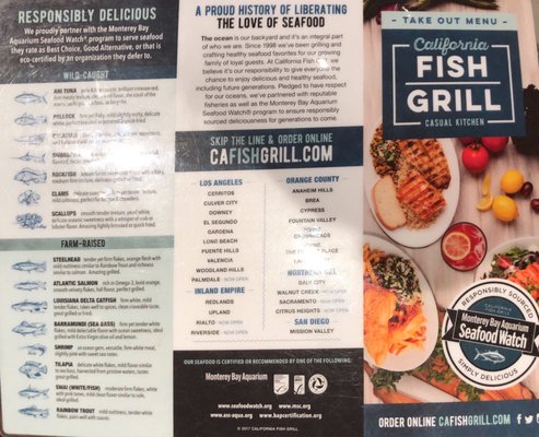 Menu photo 3 California Fish Grill Riverside, CA