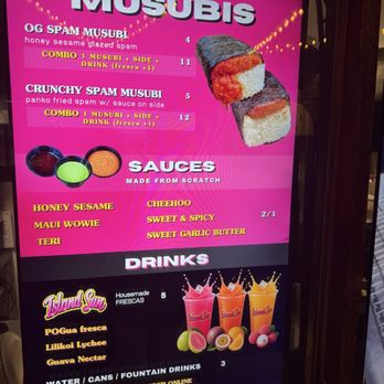 Faka’s Island Grill - Musubi options - Polynesian Near Me - Long Beach, California