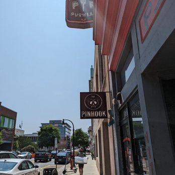Pie Pushers - a view of a street in a small town - Pizza Near Me - Durham, North Carolina
