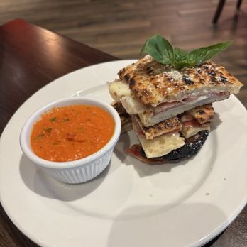 Sicilian Oven - Ham and cheese melt with dip! cut to share but you might not want to! lol - Pizza Near Me - Palm Beach Gardens , Florida Sicilian Oven - Ham and cheese melt with dip! cut to share but you might not want to! lol - Pizza Near Me - Palm Beach Gardens , Florida