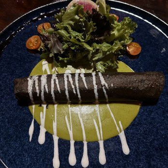 Casa Mar 1928 - Huitlacoche crepe with shrimp appetizer - AMAZING! - Mexican Near Me - Puerto Vallarta, JAL