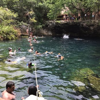 Cenote Jardín del Edén - Rope to hold on to - Free Diving Near Me - Playa del Carmen, ROO