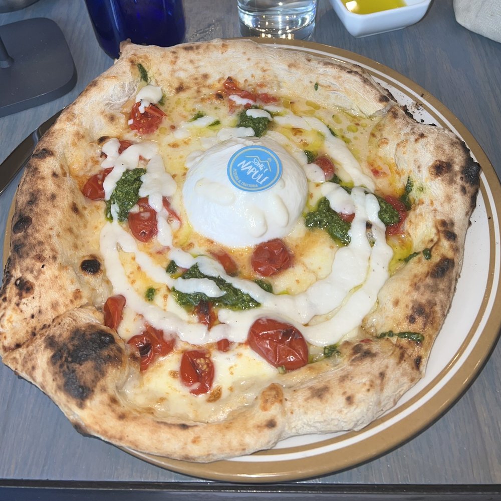 Song E Napule - Rutherford - Burrata pizza very good! - Pizza Near Me - Rutherford, New Jersey