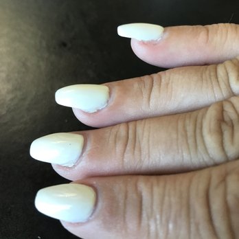 Golden Nail & Spa - Look and see how the acrylic is over lapped - Nail Salons Near Me - Naugatuck, Connecticut