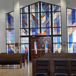 St Michael the Archangel Catholic Church - Stained glass and seating