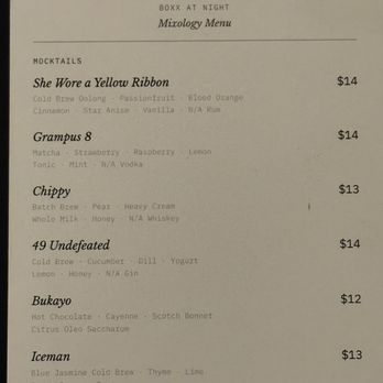 Boxx Coffee Roasters - Mocktail menu - Coffee Roasteries Near Me - Los Angeles, California