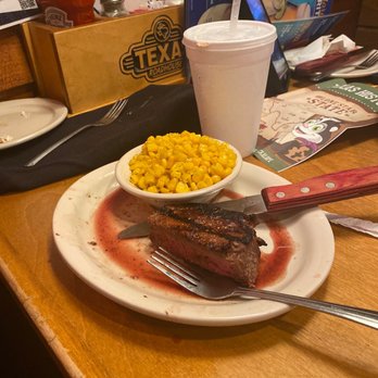 Texas Roadhouse - Medium Ribeye with corn for the kiddo - Steakhouses Near Me - Chantilly, Virginia