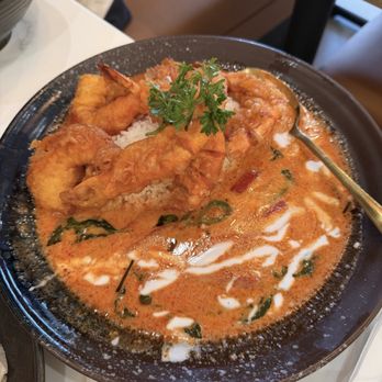 Fire Tiger Eatery - Panang curry with jumbo prawns - Thai Near Me - Chino, California Fire Tiger Eatery - Panang curry with jumbo prawns - Thai Near Me - Chino, California