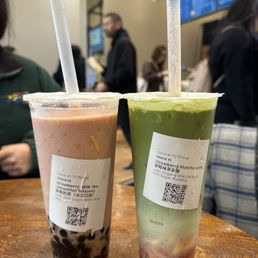 Strawberry Matcha Latte