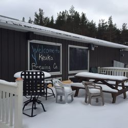 Keuka Brewing - With snow.