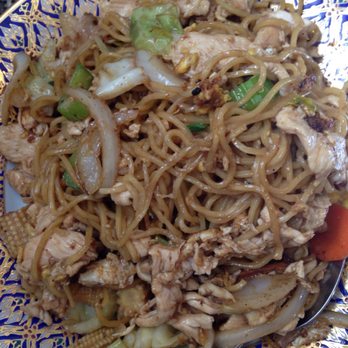 Authentic Thai Kitchen - Chicken chow mein. Don't let all those noodles in the picture deceive you; this dish is loaded with chicken, few noodles. - Thai Near Me - Phoenix, Arizona
