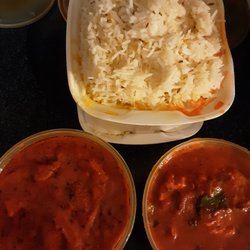 Bombay Bazar & Indian Restaurant - Butter chicken and chicken vindaloo. Yum!