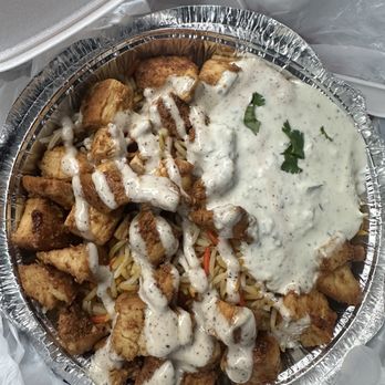 Falafel Corner - Chicken Chicken Rice Bowl - Mediterranean Near Me - Fairfield, California
