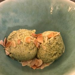 Restaurante Optimista - Gelado de Baunilha e Hortelã