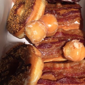 Kais Donuts - Maple donuts, butterfinger donut, red velvet donut....yum!! - Donuts Near Me - Bryan, Texas