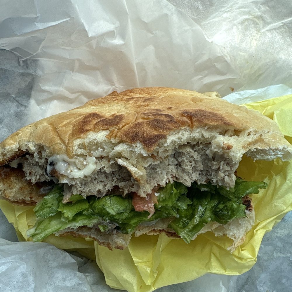 My happy half eaten turkey burger My happy half eaten turkey burger