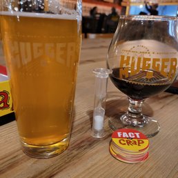 Mix of pour favor Mexican lager and loop-u-lunatic. And  Chocolate factory meltdown milk chocolate.