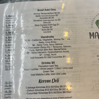 Mama Kim’s - Menu - Poke Near Me - Honolulu, Hawaii Mama Kim’s - Menu - Poke Near Me - Honolulu, Hawaii