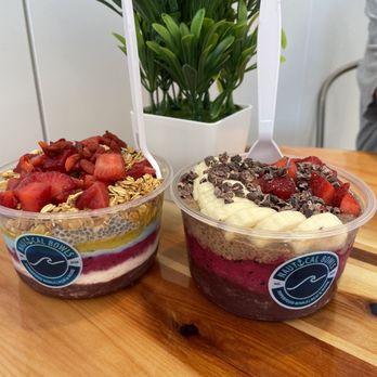 Nautical Bowls - Big island bowl on the left, sail bowl on the right - Acai Bowls Near Me - Oro Valley, Arizona Nautical Bowls - Big island bowl on the left, sail bowl on the right - Acai Bowls Near Me - Oro Valley, Arizona
