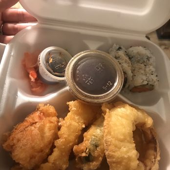 The Fisherman's Sushi - Tempura, 4 pieces of California roll and 2 Gyoza that comes with the dinner - Japanese Near Me - Oxnard, California