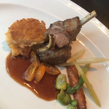 American Bounty Restaurant - Lamb chop with root vegetables - New American Near Me - Hyde Park, New York American Bounty Restaurant - Lamb chop with root vegetables - New American Near Me - Hyde Park, New York