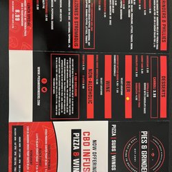 Colorado Springs Pies and Grinders - Menu