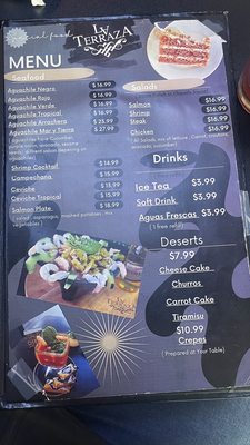 Menu photo 1 La Terraza Restaurant El Paso, TX