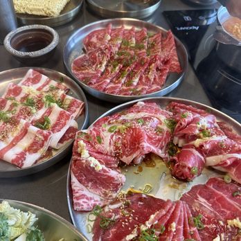 Mokkoji Shabu Shabu - Beef sampler - Japanese Near Me - Milpitas, California Mokkoji Shabu Shabu - Beef sampler - Japanese Near Me - Milpitas, California