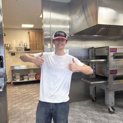 Orrington Pizza - A great worker who is very kind and helps us prepare brownies for friends