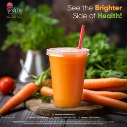 Alpha Dessert Juice Cafe - Wilcrest - Brighten your wellness with our Carrot Glow!
A glass of this bright orange juice offers a rich beta-carotene boost, perfect for vision
