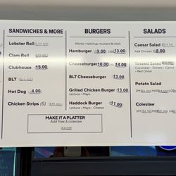 Seaside Seafoods - Menu - Summer '26