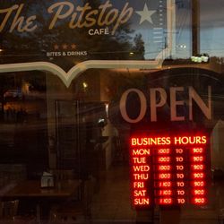 The Pitstop Cafe - Hours of operation
