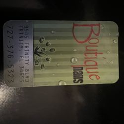 Boutique Nails - Gift card unused