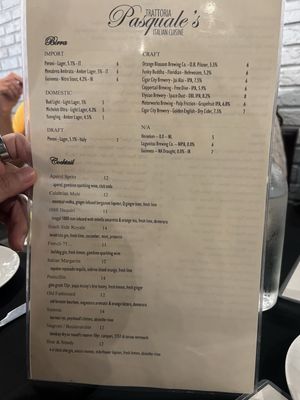 Menu photo 8 Trattoria Pasquale Tampa, FL Menu photo 8 Trattoria Pasquale Tampa, FL