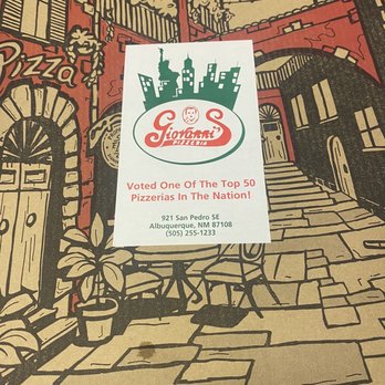 Giovanni's Pizzeria - The box - Pizza Near Me - Albuquerque, New Mexico