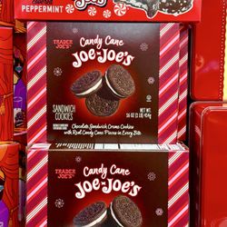 Trader Joe's - Perfect timing |Candy Cane Joe-Joe's Just being put on the shelves!! | In the cart!!