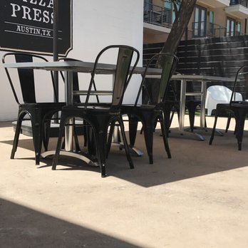 The Pizza Press - Really nice patio. Love their seating. - Pizza Near Me - Austin, Texas The Pizza Press - Really nice patio. Love their seating. - Pizza Near Me - Austin, Texas
